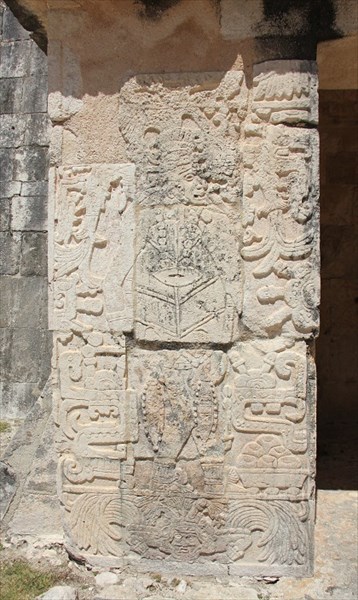 029-Храм Ягуара,колонна